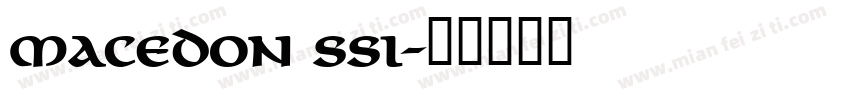 Macedon SSi字体转换